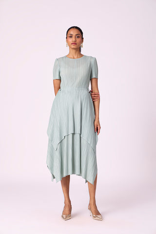 Leia Tie Dress - Sage Mint