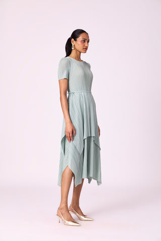 Leia Tie Dress - Sage Mint