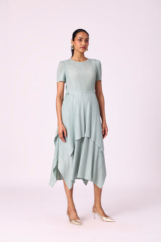 Leia Tie Dress - Sage Mint