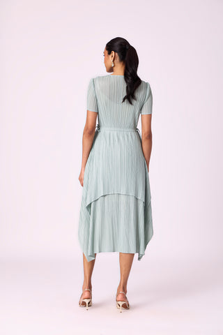Leia Tie Dress - Sage Mint