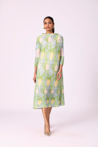 Hester Floral Dress - Light Blue