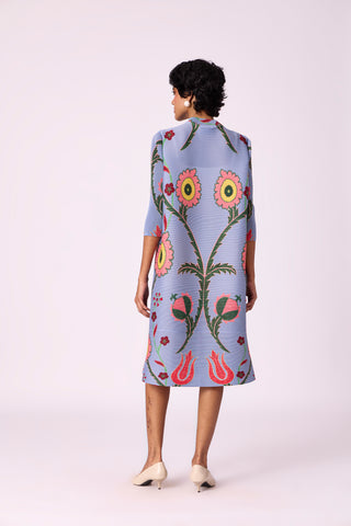 Laura Floral Dress - Blue