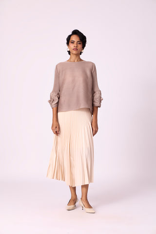 Trudy Top - Light Taupe