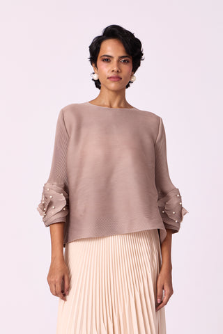 Trudy Top - Light Taupe