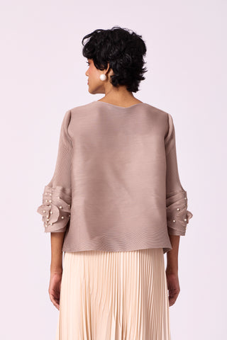 Trudy Top - Light Taupe