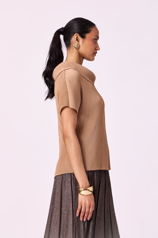 Trecia Top - Light Mocha