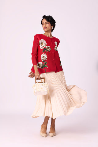 Aliz Floral Shirt - Red