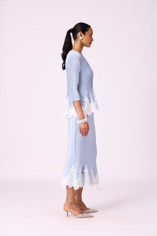 Leona Skirt Set - Ice Blue