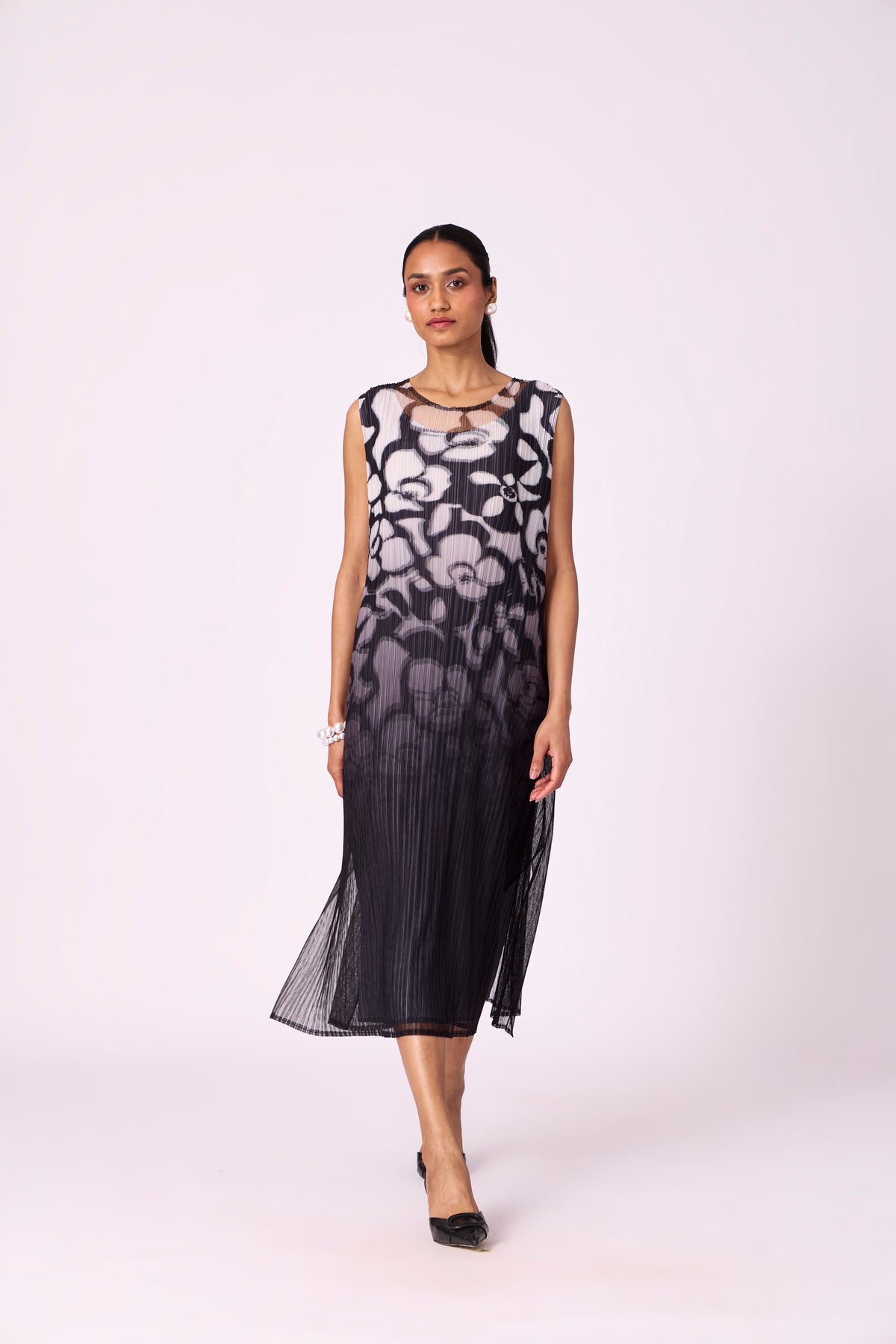 Mirabelle Print Dress - Black