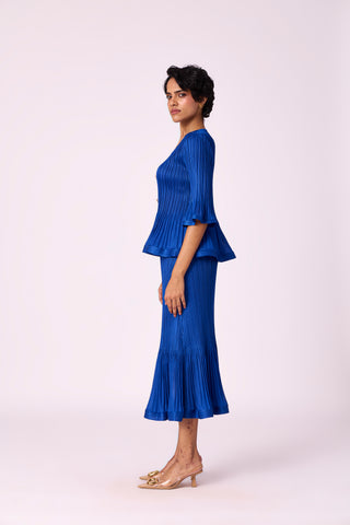 Merylyn Skirt Set - Azure Blue