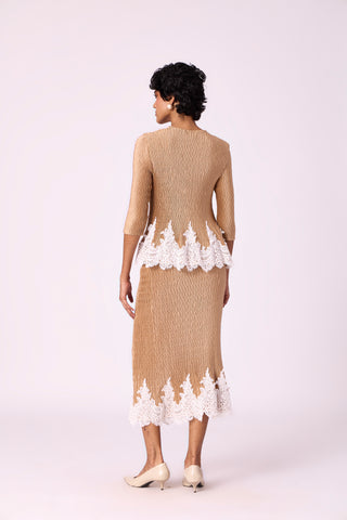 Leona Skirt Set - Golden Taupe