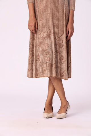 Levy Floral Dress - Denim Mocha
