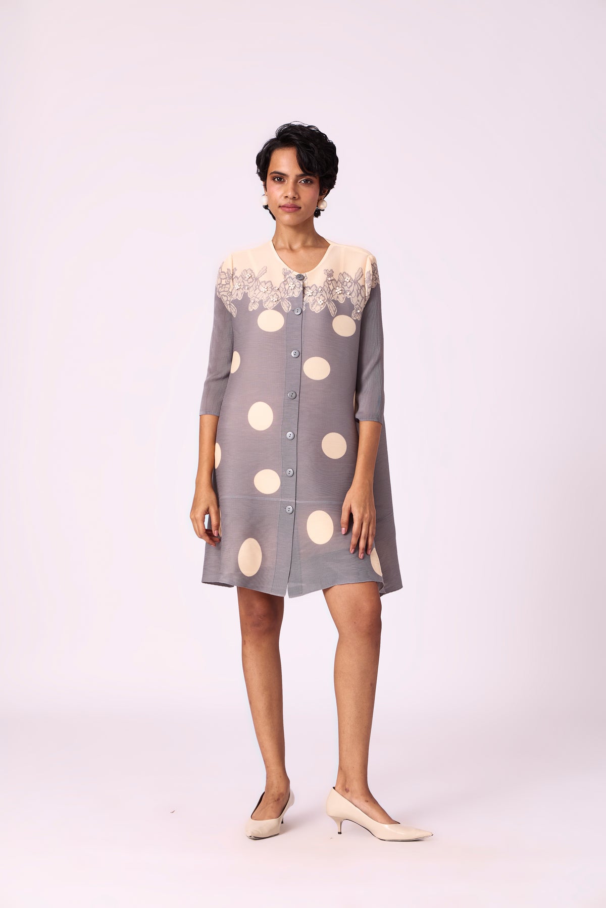 Freya Dress - Grey