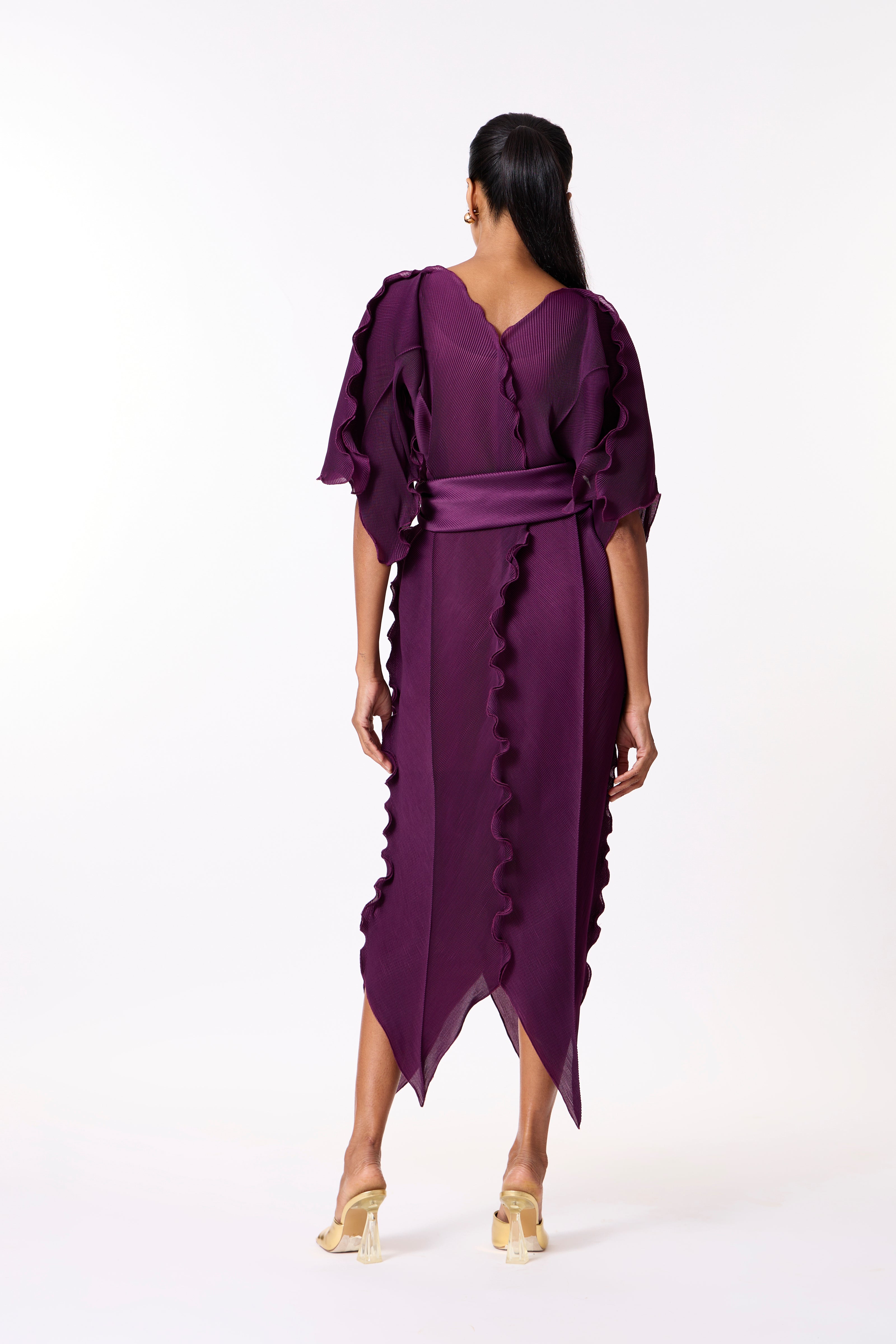 Carmine Dress - Wine Purple