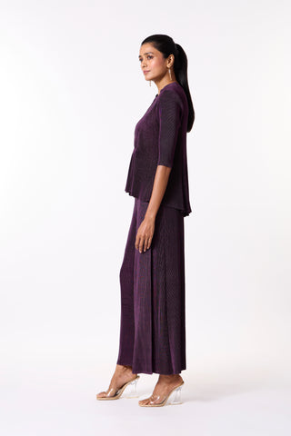 Valentina Co-ord Set - Wine Purple