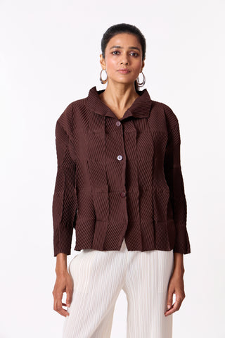 Kara 4D Shirt - Coffee Brown