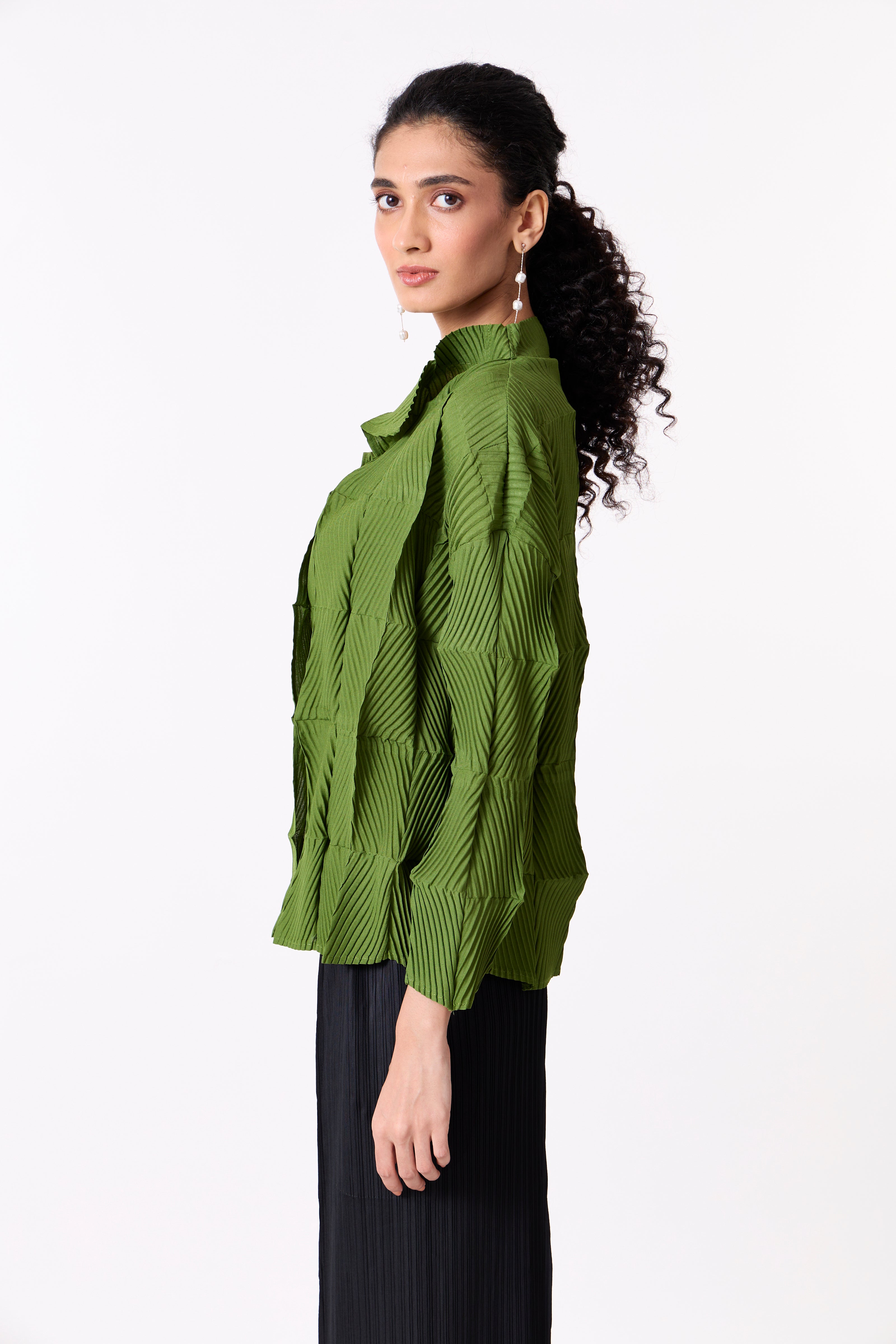 Kara 4D Shirt - Leaf Green