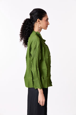 Kara 4D Shirt - Leaf Green