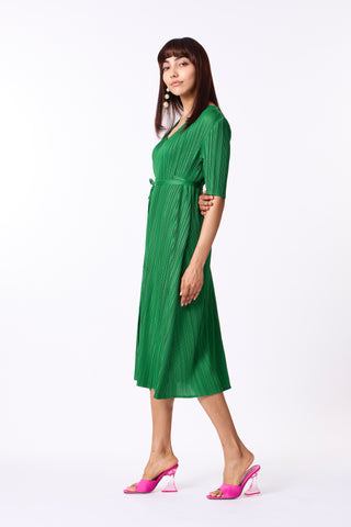 Isabella Wrap Dress - Green