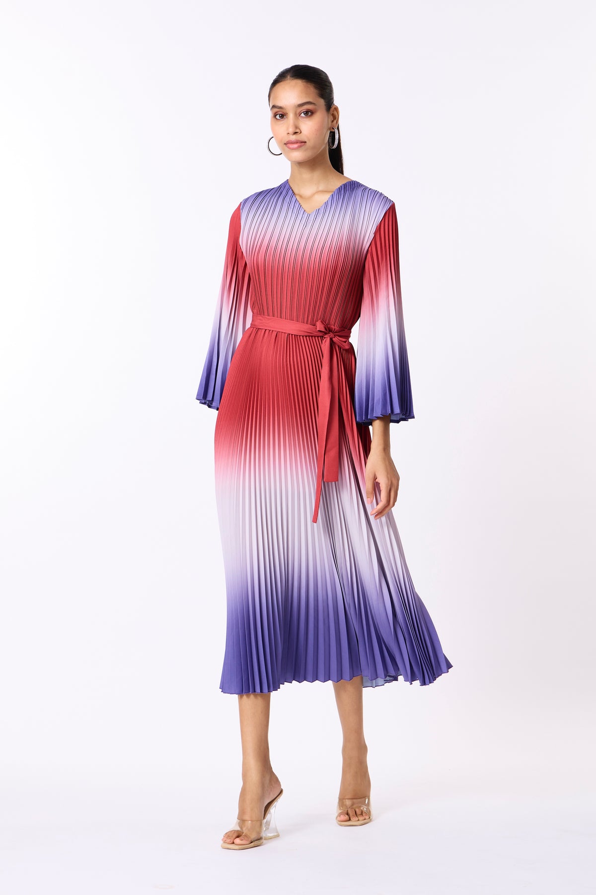 River Ombre Dress - Merlot/Violet