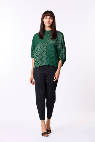 Austin Satin Top - Green