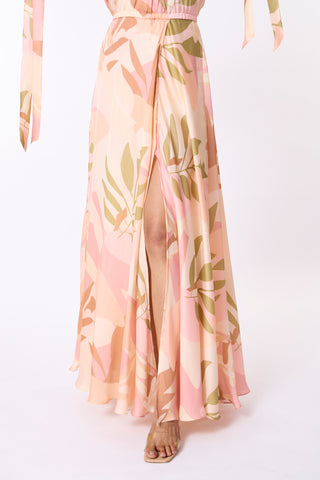 Hailey Dress - Peach, Pink, Taupe