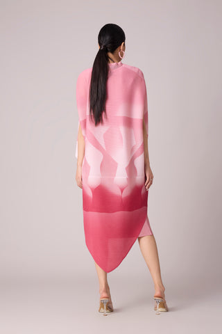 Laira Cape Dress - Pink