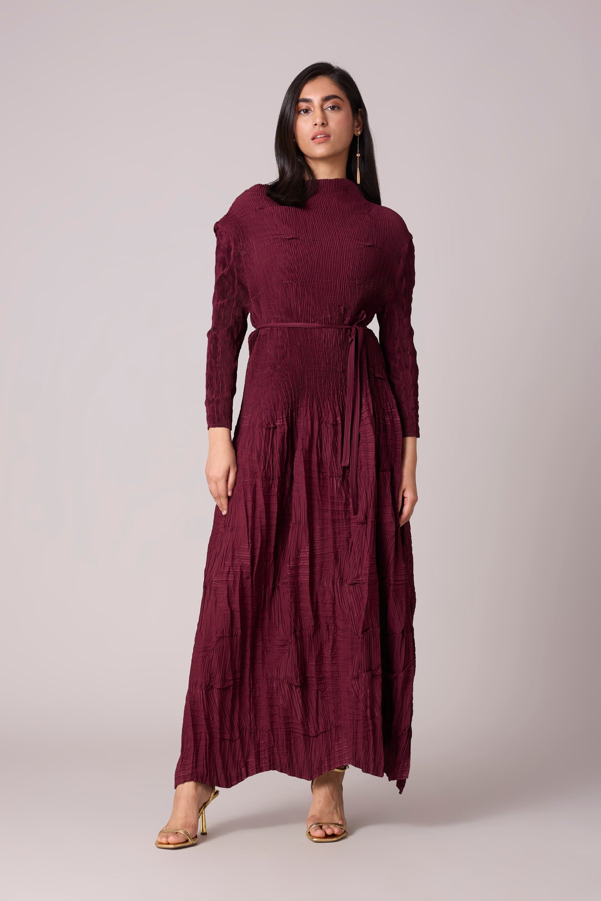 Vida Dress - Burgundy