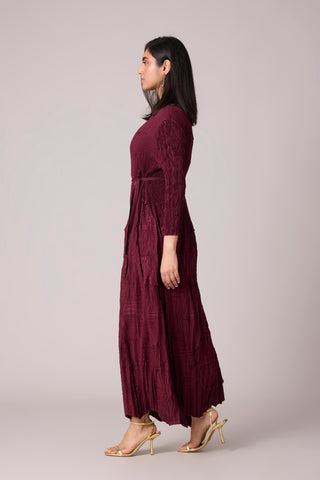 Vida Dress - Burgundy