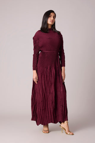 Vida Dress - Burgundy