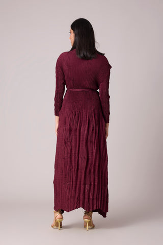 Vida Dress - Burgundy