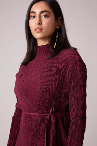 Vida Dress - Burgundy