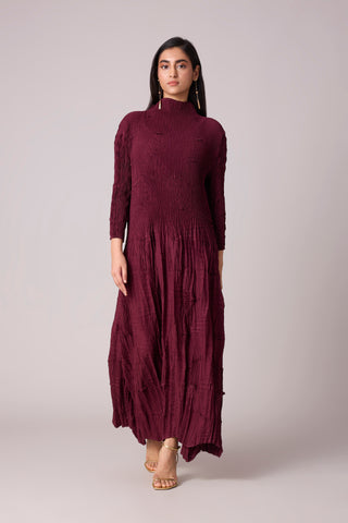 Vida Dress - Burgundy