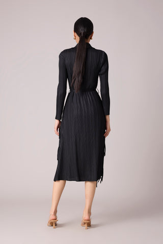 Camren Fringe Dress - Black