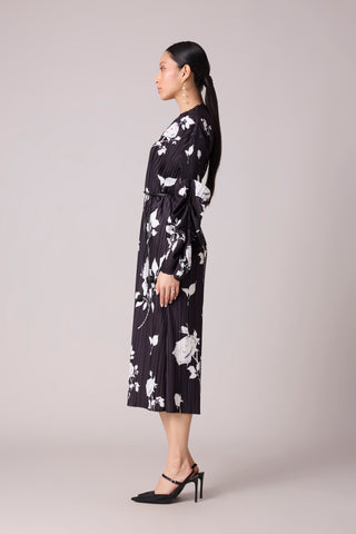 Skylar Floral Dress - Black