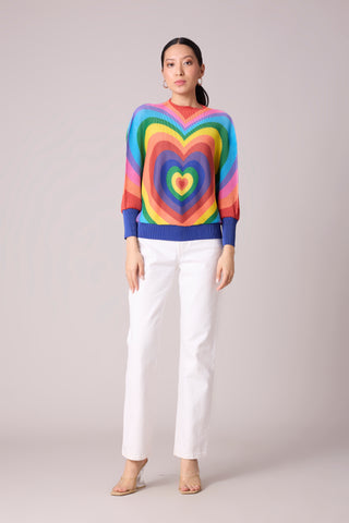 Pixie Heart Print Top - Multicolour