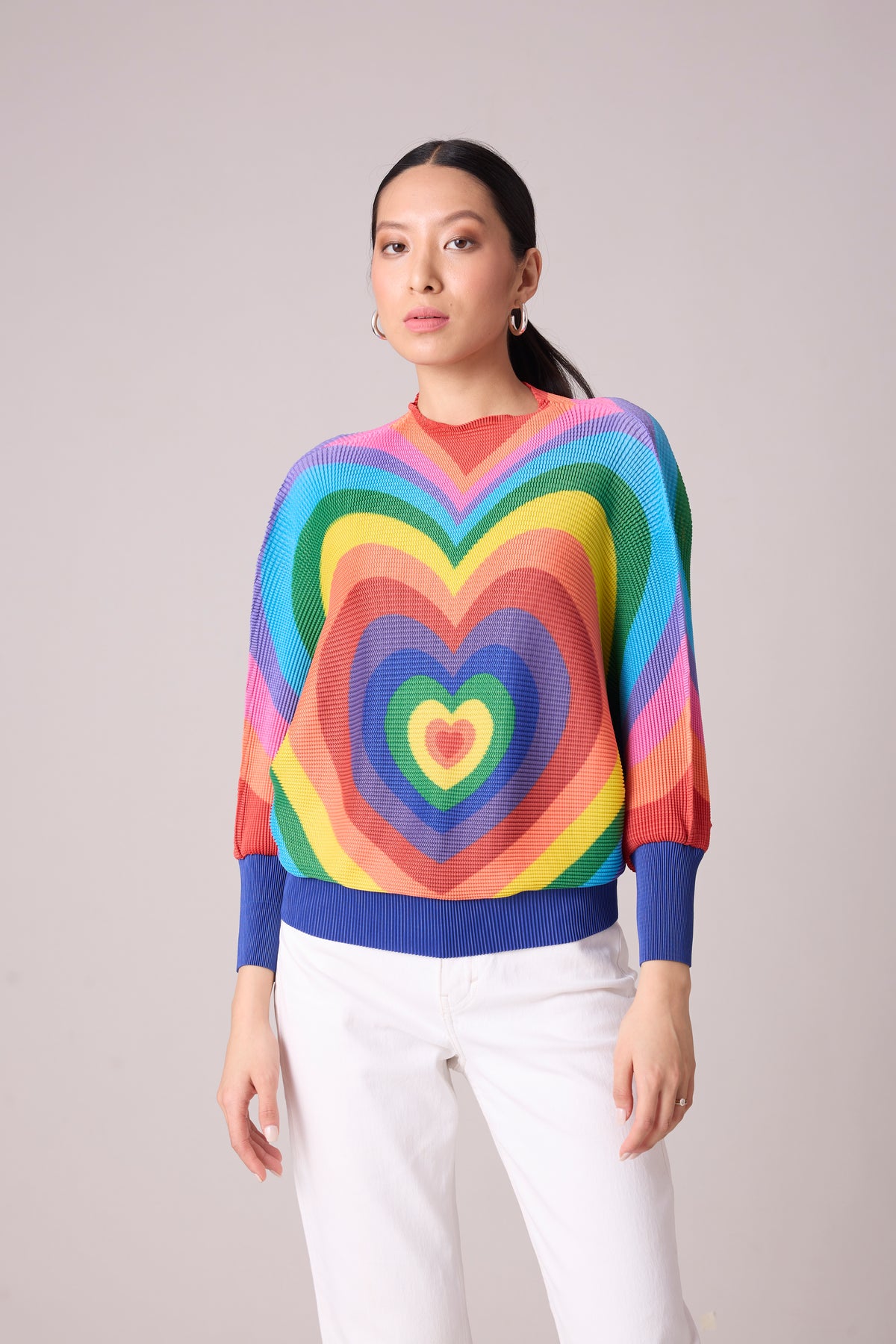 Pixie Heart Print Top - Multicolour