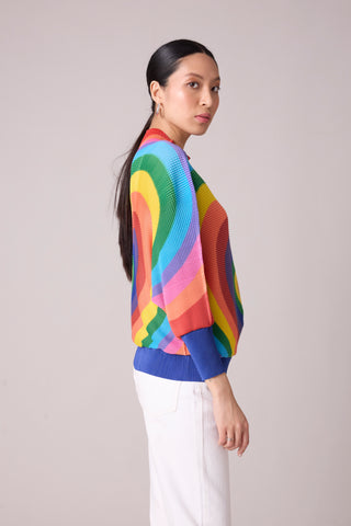 Pixie Heart Print Top - Multicolour