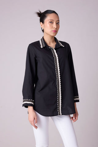 Simone Shirt  - Black