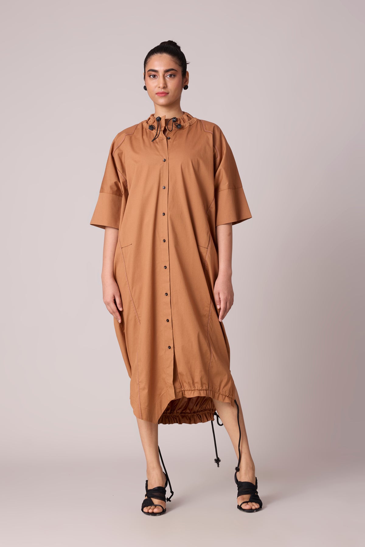 Lexis Shirt Dress - Caramel