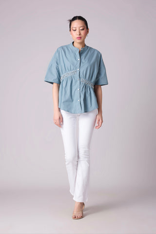 Tatum Shirt - Stone Blue