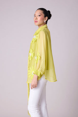 Jolie Shirt - Lime Organza