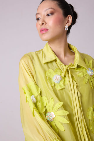 Jolie Shirt - Lime Organza