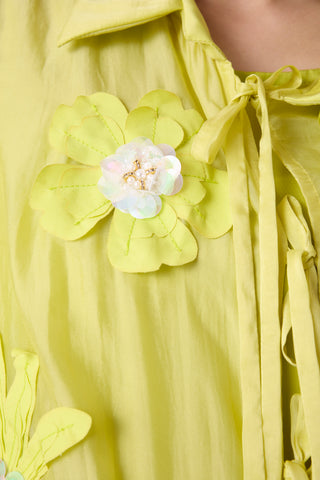 Jolie Shirt - Lime Organza