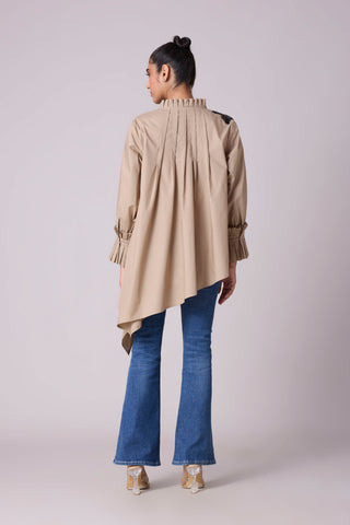 Cove Applique Shirt - Khaki