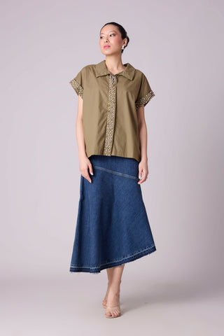 Claudette Shirt - Olive Green