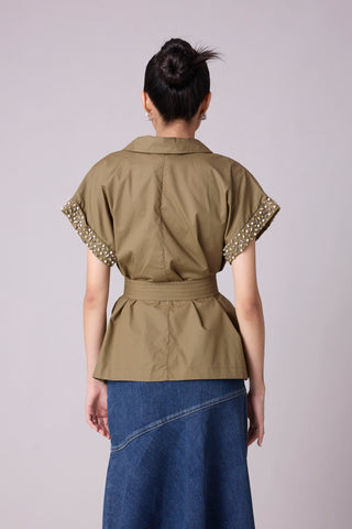 Claudette Shirt - Olive Green