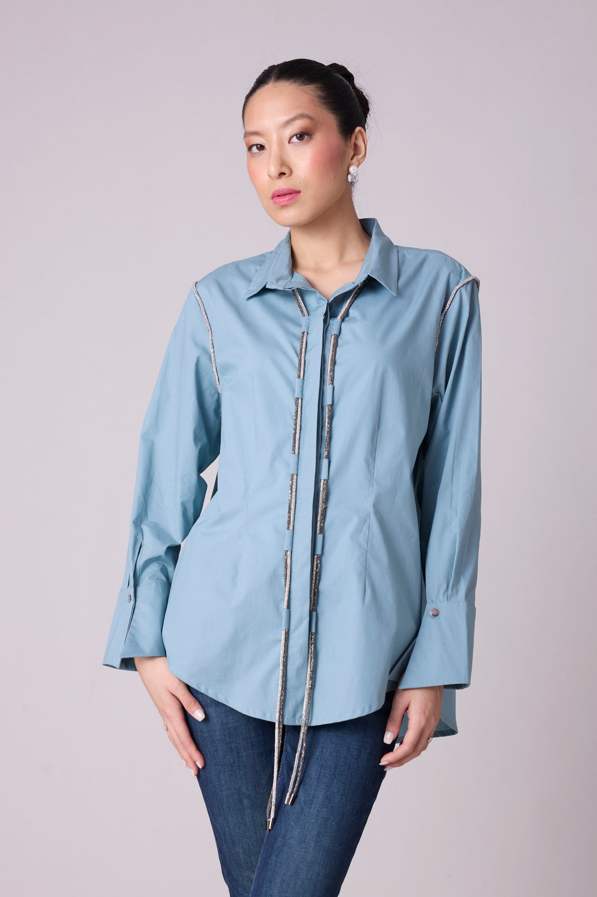 Lorenza Shirt - Stone Blue