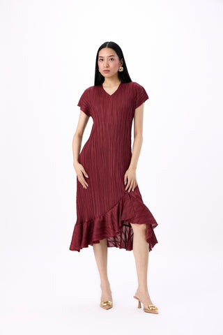 Dawn Dress - Sangria Maroon