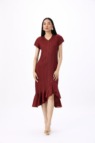 Dawn Dress - Sangria Maroon